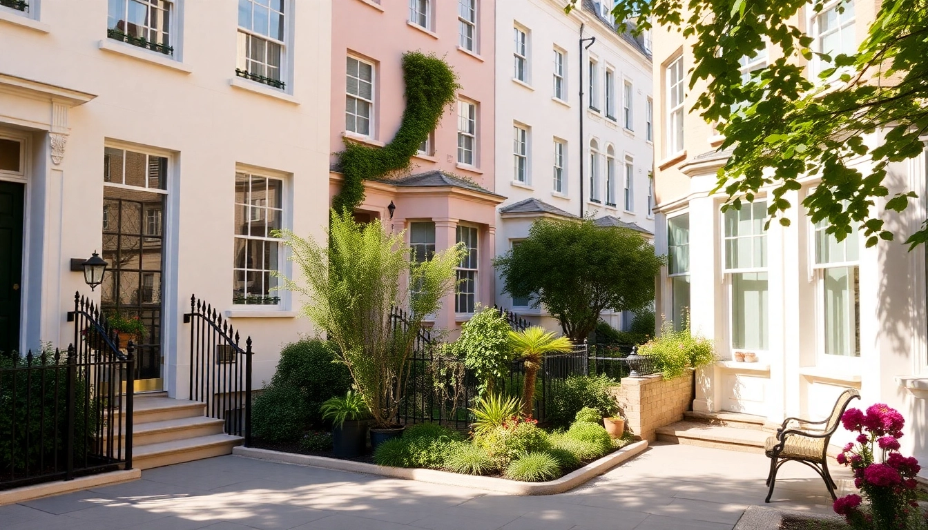 Experience the charm of Bloomsbury Residences with its elegant architecture and inviting garden space.