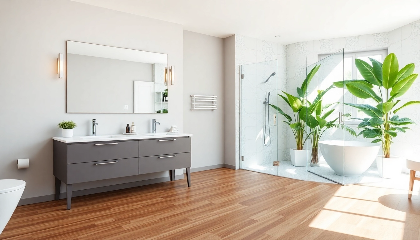 Stunning bathroom remodels highlighting modern design with sleek fixtures and bright ambiance.