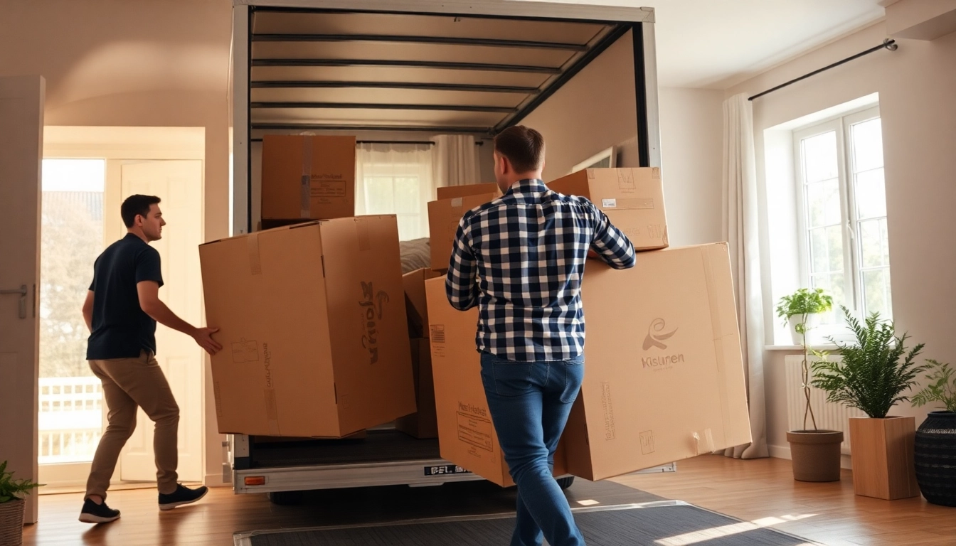 Efficiently conducting an Umzug Erlangen with expert movers handling furniture.