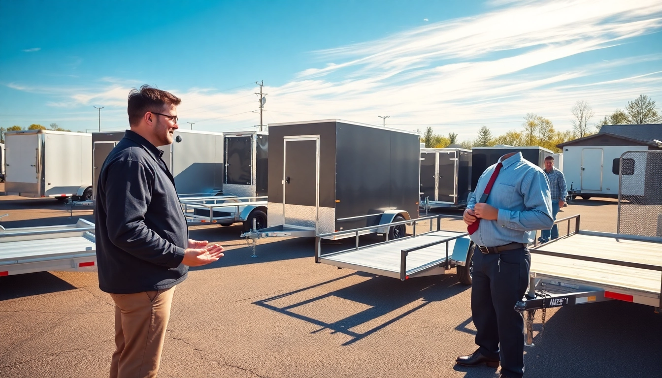Browse utility trailers for sale in Massachusetts at our sunny outdoor dealership.