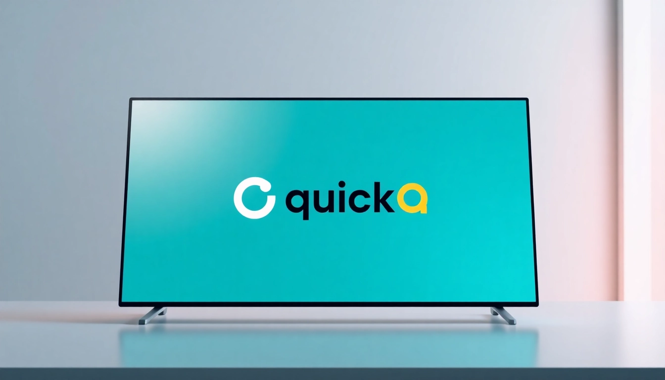 Discover the features of quickq官网 with a sleek desktop interface showcasing its innovative design.