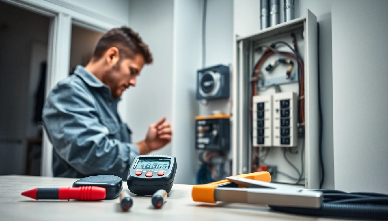View of an Electrical Panel Upgrade installation in a modern home setting.