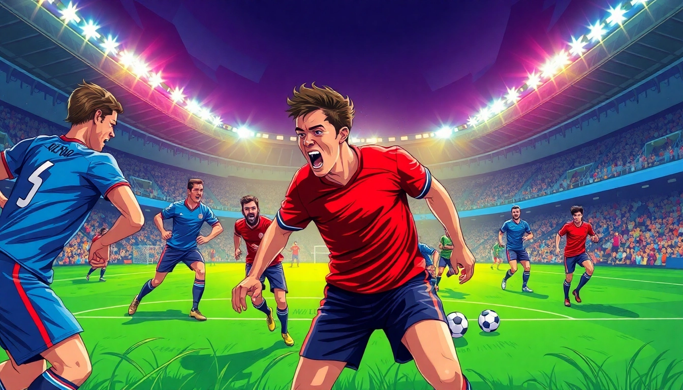 Experience judi bola terpercaya with a thrilling football match showcasing top players in action.